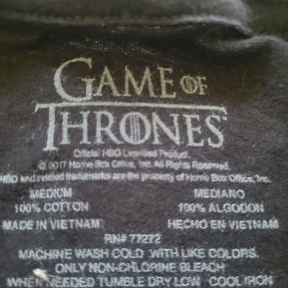 King Of the North T Shirt Game Of Thrones Official Medium - Picture 4 of 8